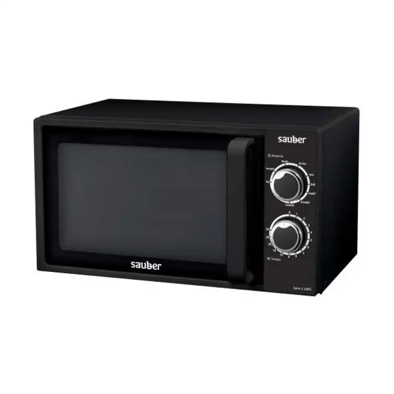 Sauber Serie 3-20BG Microondas con Grill 20L 700W Negro