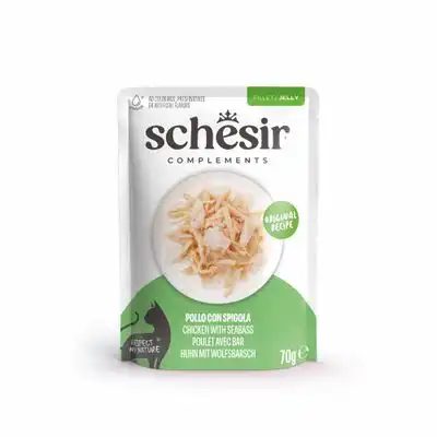 Schesir Complements Filete en gelatina 6 x 70 g en bolsitas - Pollo con lubina - Schesir - Comparador de precios