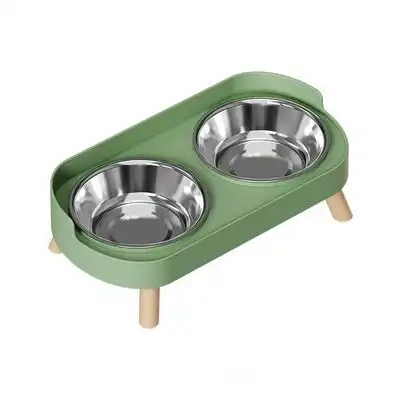 UAMLY Juego de comederos y bebederos elevados para gatos - Verde - Uamly - Comparador de precios