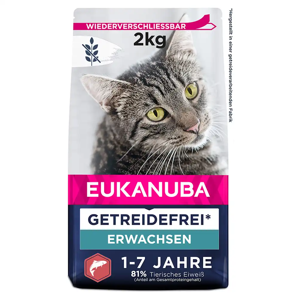 Eukanuba Adult Grain Free Rico en Salmón - Pack Ahorro: 3 x 2 kg