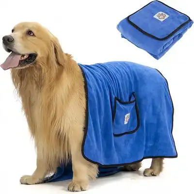FurryFusion Toalla de baño para perros - Azul - Furry Fusion - Comparador de precios