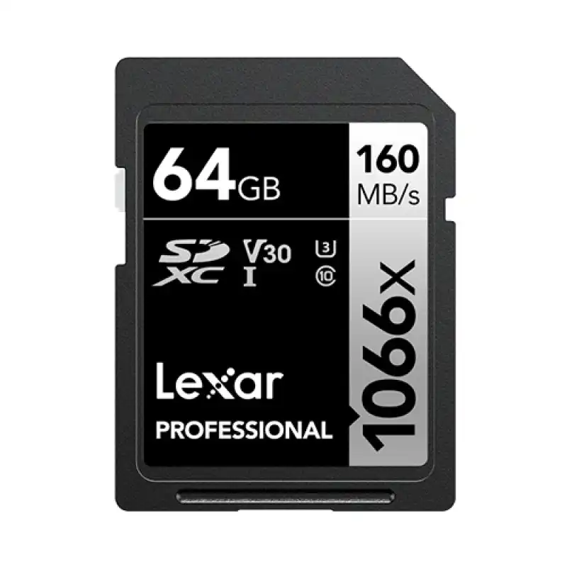 Lexar Professional 1066x Tarjeta SDXC 64GB UHS-I U3 V30 Clase 10