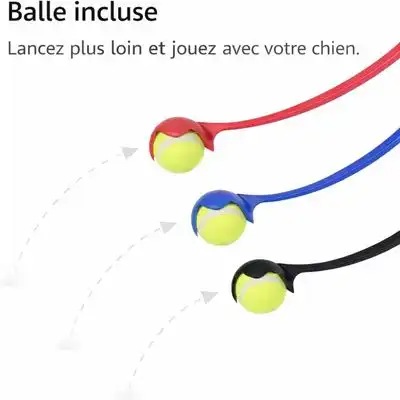 MCBOSON Lanzador de pelotas para perros con pelota incluida, juguete - 63 cm - Mcboson - Comparador de precios