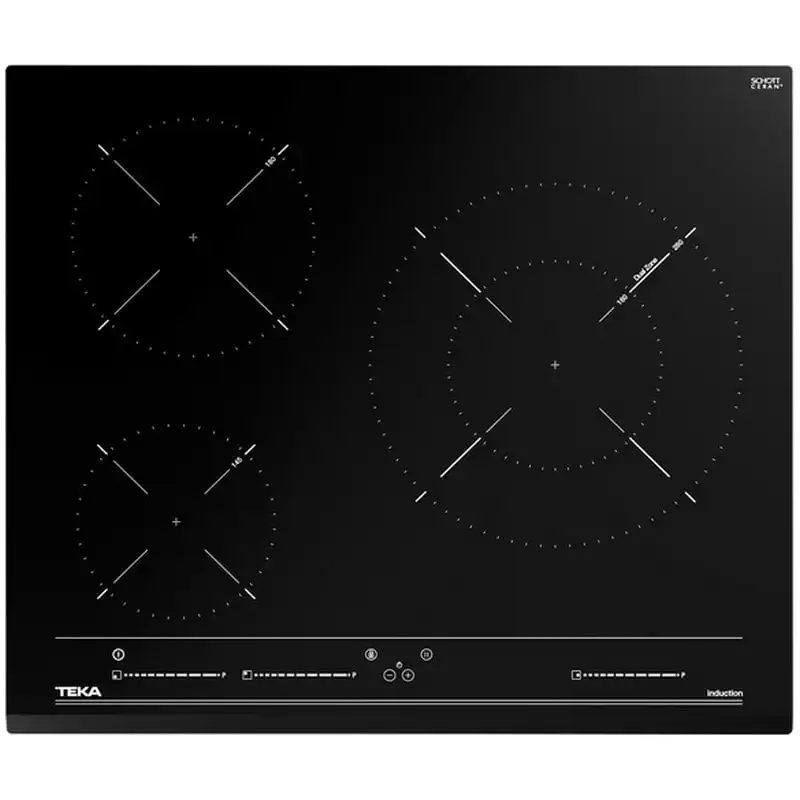 Teka IZC 63015 MSS Placa de Inducción 3 Zonas Cristal Negro
