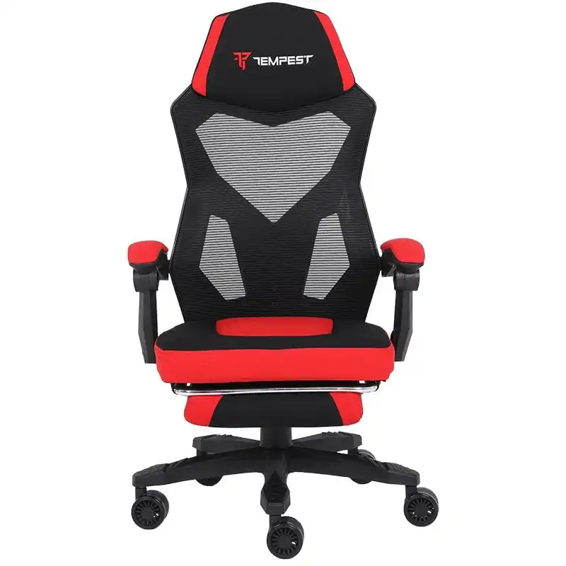 Tempest AeroGamer Silla Gaming con Tela Transpirable Roja
