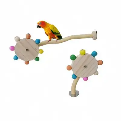 ZooVenture Percha de madera para pájaros con escalera y juguete giratorio - 2 piezas - Zooventure - Comparador de precios