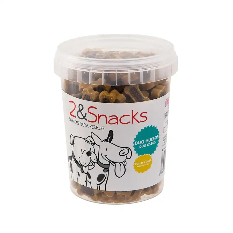 2&Snacks Huesitos Duo Pollo y Caza para perros