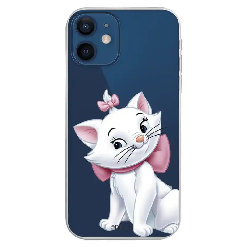 Funda Oficial de Disney Marie Silueta Los Aristogatos para iPhone 12 Mini