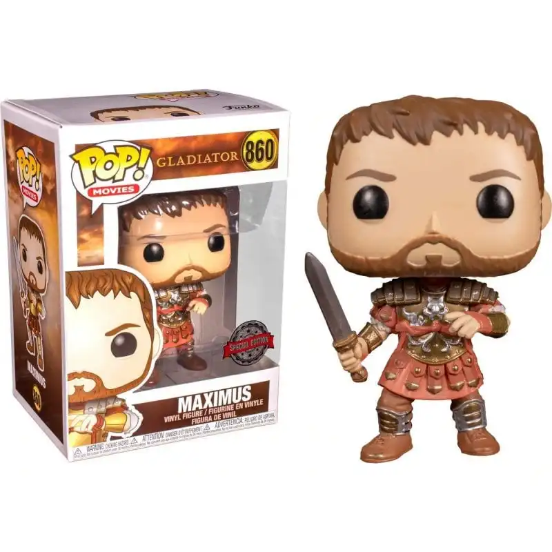 Funko Pop Cine Gladiator Maximus con Armadura Edicion Limitada Exclusiva
