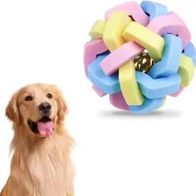 FurryFusion Pelota de juguete colorida con forma de campana para perros - Artículo 1 - Furry Fusion - Comparador de precios