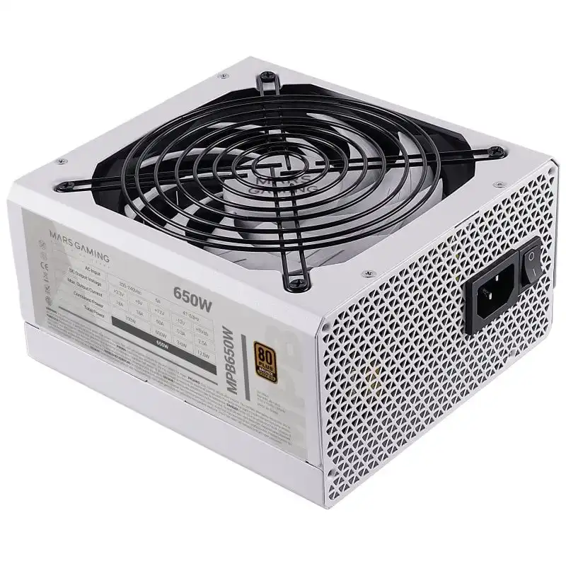 Mars Gaming MPB650 650W 80 Plus Bronze Blanco