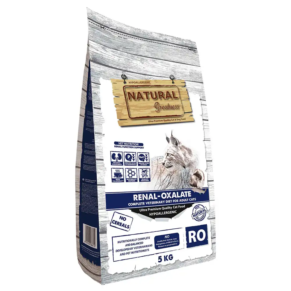 Natural Greatness Diet Vet Renal-Oxalate pienso para gatos - 5 kg