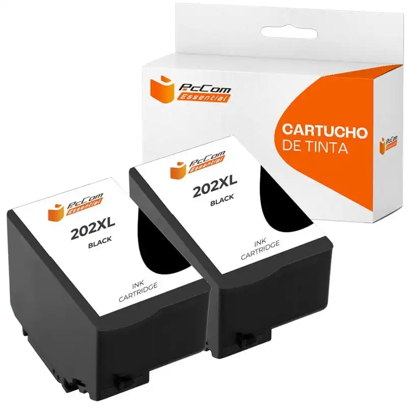 Pccom Essential Epson 202xl Cartucho Tinta Compatible Negro Pack 2