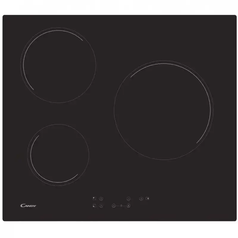 Candy CH63CT Placa Vitrocerámica 3 Zonas 60cm Negra