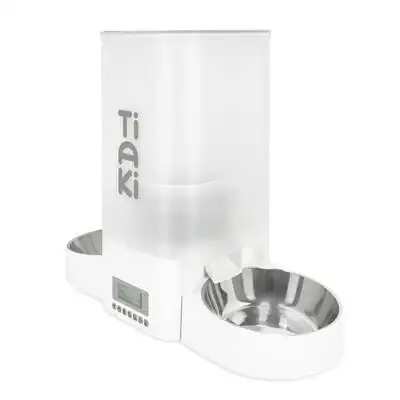 Comedero automático TIAKI con salida doble - hasta 5 litros de pienso - TIAKI - Comparador de precios