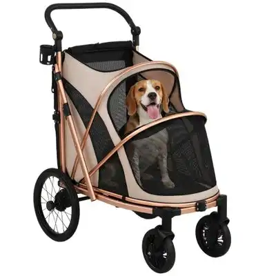 PawHut Carrito para Perro 94x69x118 cm Marrón - 1 Article - PawHut - Comparador de precios
