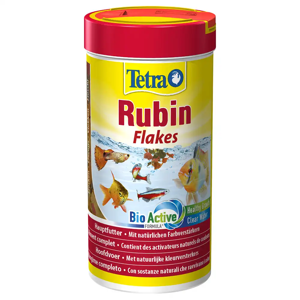 TetraRubin alimento en copos - 250 ml