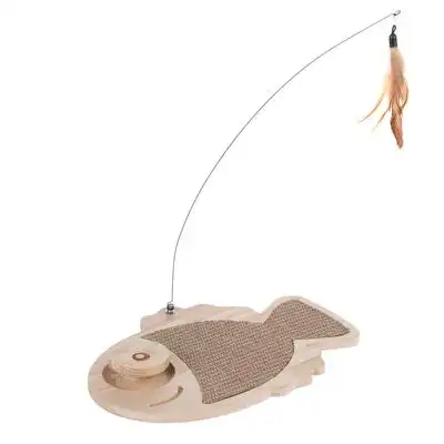 TIAKI pez de madera para rascar y jugar - 36 x 26 x 4 cm (L x An x Al) - TIAKI - Comparador de precios