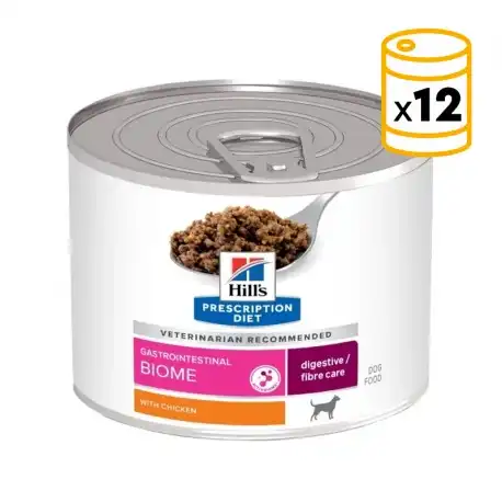 12x200gr Pack de Latas Hills Prescription Diet Gastrointestinal Biome para perros 200gr - Hill's Prescription Diet - Comparador de precios