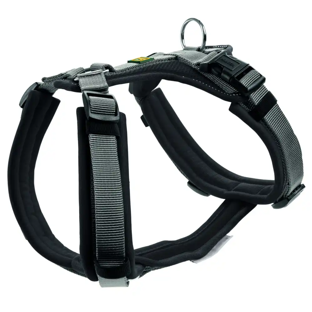 Arnés HUNTER Maldon negro para perros - 53 - 71 cm de pecho, 2,5 cm de ancho