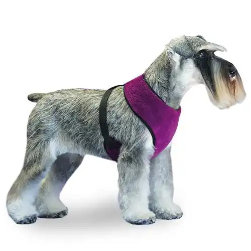 Arnés para perros de forro polar, proteje el pecho del frío, Softly Talla M Color Lila