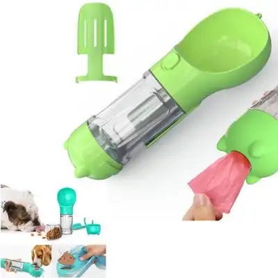 FurryFusion Botellas de agua para perros y gatos - Verde - Furry Fusion - Comparador de precios