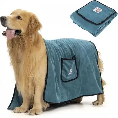FurryFusion Toalla de baño para perros - Verde - Furry Fusion - Comparador de precios