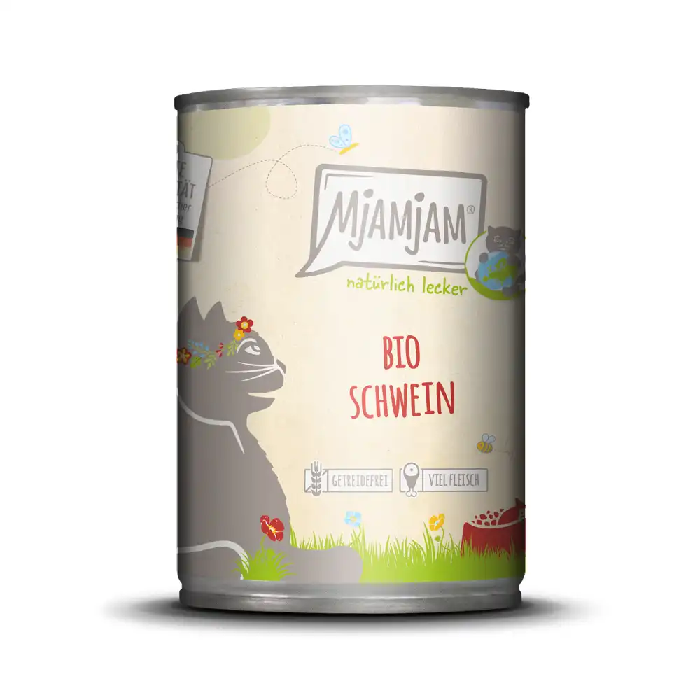 MjAMjAM Naturally Delicious 6 x 400 g - Cerdo ecológico