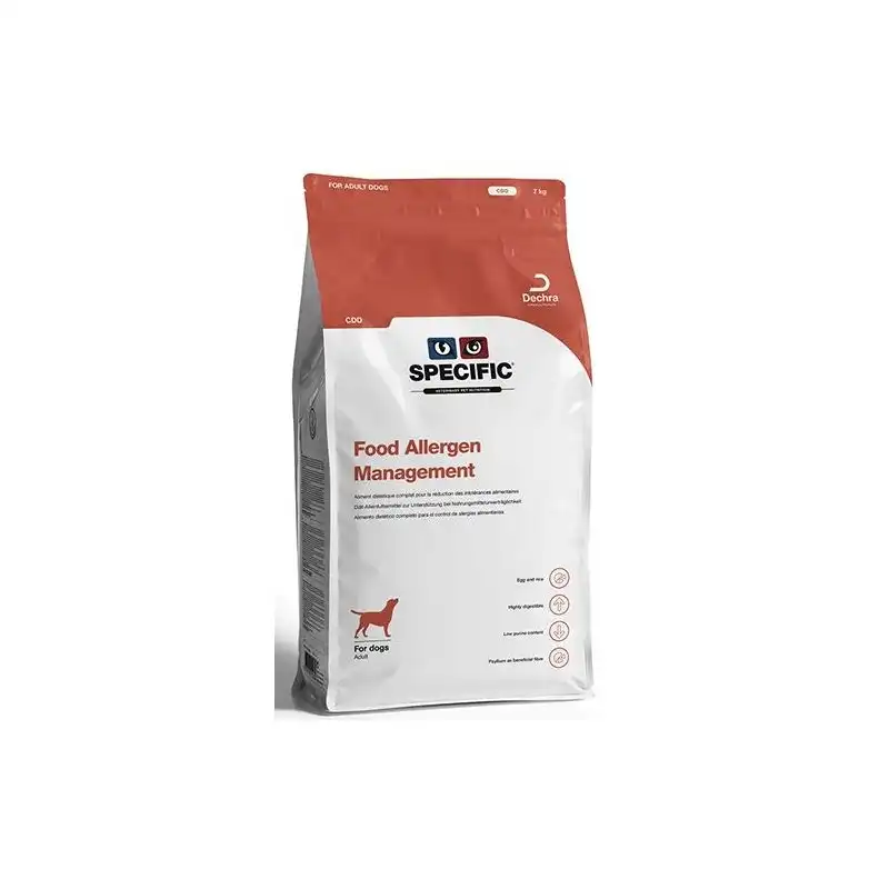 Pienso Specific CDD Food allergy management para perros hipoalergenicos, Peso 7 Kg