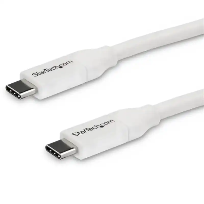 StarTech Cable USB-C con PD 5A 4m Blanco