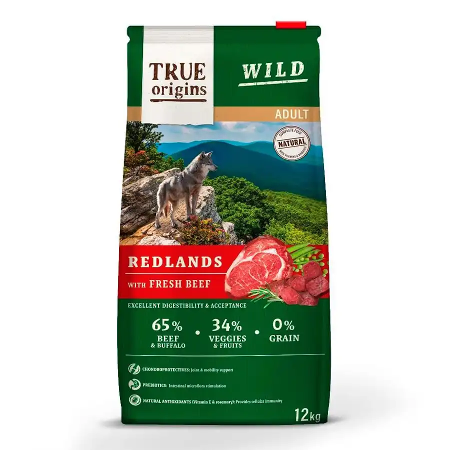 True Origins Adult Wild Redlands Ternera pienso para perros