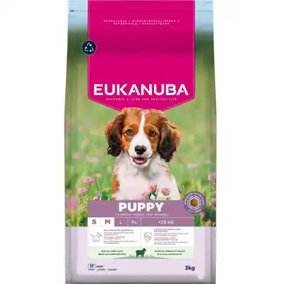Eukanuba Premium Nutrition Puppy Small & Medium Breed cordero y arroz - 3 kg - Eukanuba - Comparador de precios