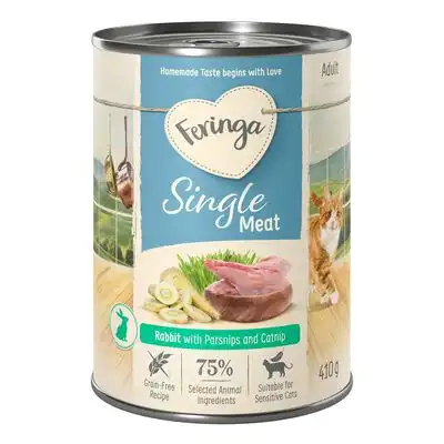 Feringa Single Meat Menu 6 x 410 g - Conejo con pastinaca y catnip - Feringa - Comparador de precios