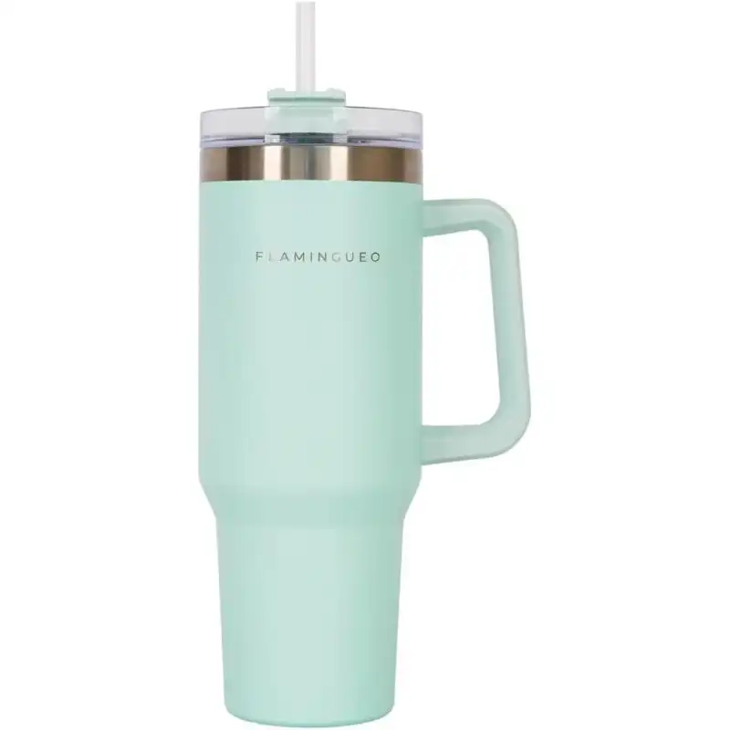Flamingueo Vaso Térmico Azul Acero Inoxidable Bebidas Frías 24h Y Calientes 10h Capacidad 1.18l