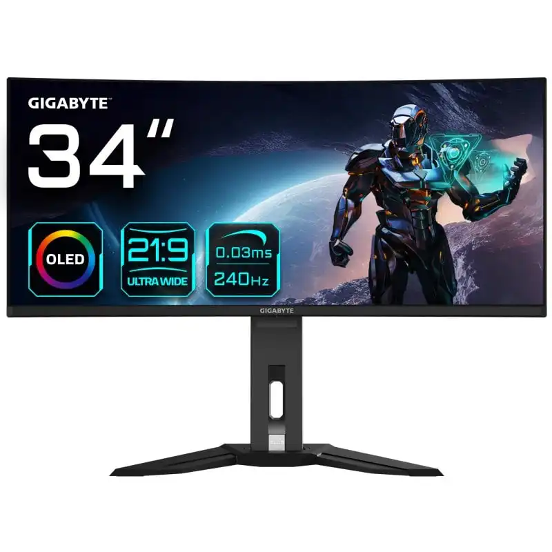 Gigabyte MO34WQ2BT 34" QD-OLED UltraWide QHD 240Hz FreeSync Premium Pro Curva