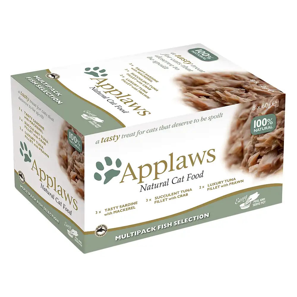 Oferta de prueba Applaws Cat Pot 8 x 60 g - Selección de pescado