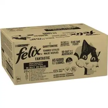 Sobres Frescos Para Gatos Jelly Mixed Selection - 80 X 85g - Felix