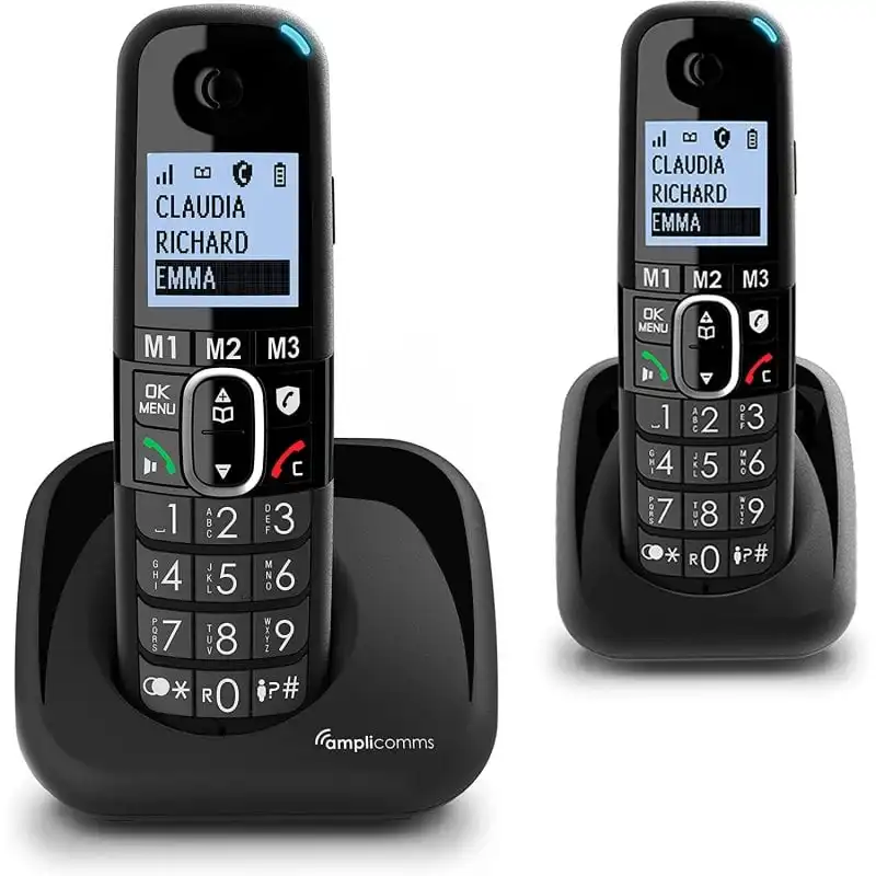 Amplicomms Bigtel 1502 Duo Teléfonos Inalámbricos DECT para Mayores