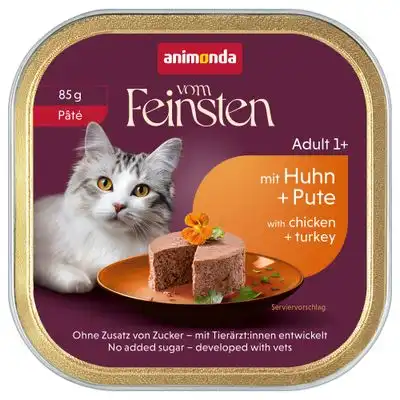 animonda vom Feinsten Adult 32 x 85 g - Paté de pollo y pavo - Animonda Vom Feinsten - Comparador de precios