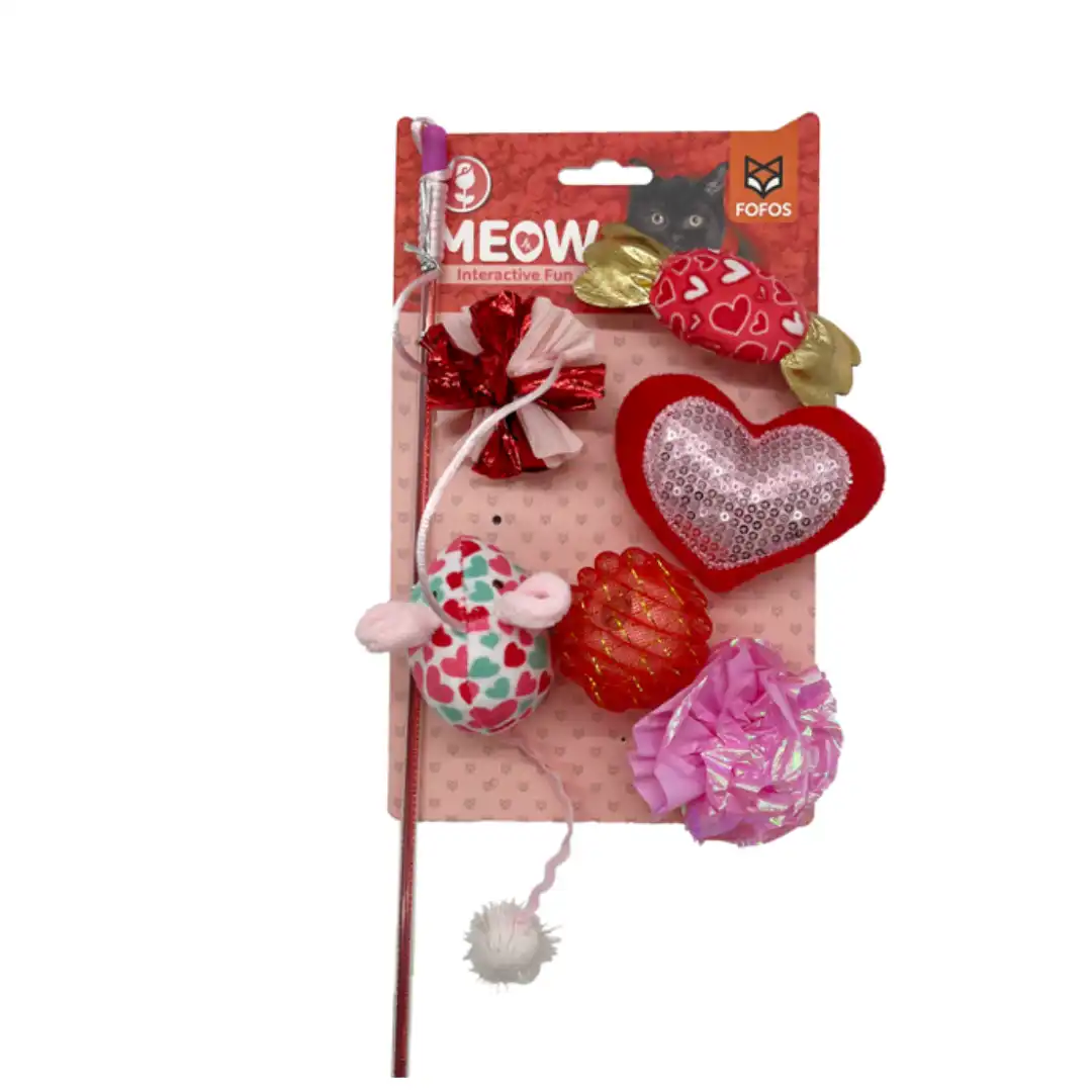 Fofos Caña y juguetes con lentejuelas para gatos - Cana de 40cm - Fofos - Comparador de precios