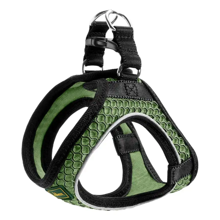 Hunter Hilo Comfort Arnés verde oliva para perros