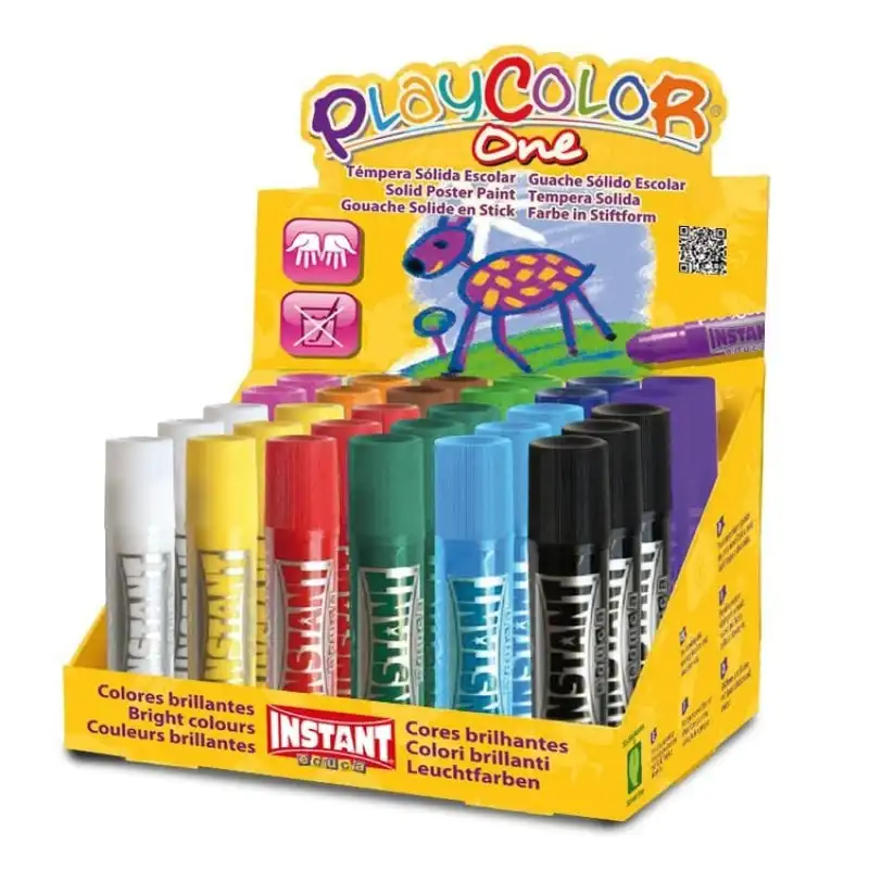 Instant PlayColor One Caja 30 Témperas en Barra 10g Colores Surtidos