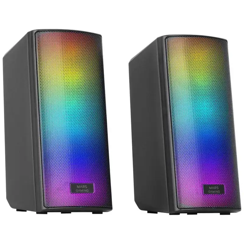 Mars Gaming MSRGB2 Altavoces Compactos Bluetooth 5.3 RGB DSP Frontal 15W Negro