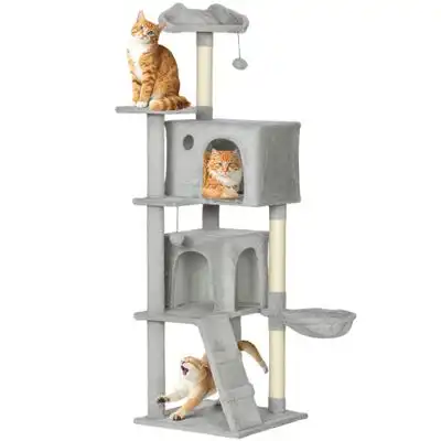 PawHut Árbol para Gato - Gris Claro - PawHut - Comparador de precios
