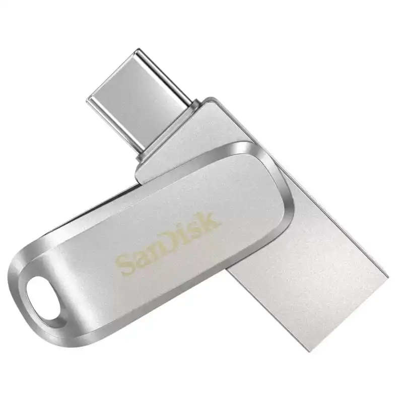 SanDisk Ultra Dual Drive Luxe 128GB USB-C/USB 3.2 Plata