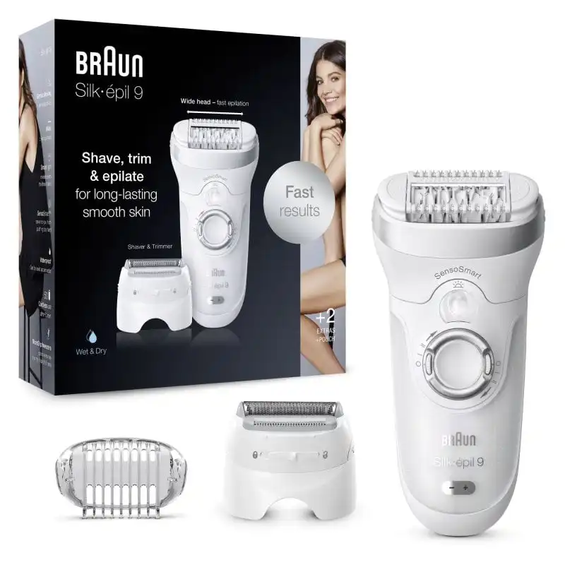 Braun Silk-épil 9 9-705 Depiladora para Piernas Cuerpo y Axilas