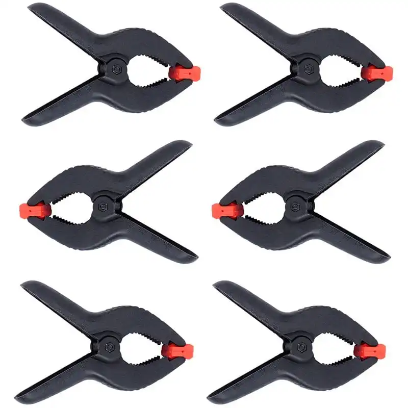 Bresser BR-56 DeLuxe Set 6 Abrazaderas para Fondo de Estudio