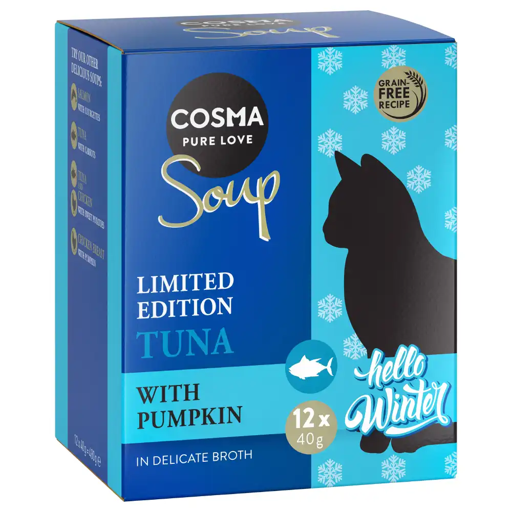 Cosma Soup Atún con calabaza - Edición de invierno - 12 x 40 g - Cosma - Comparador de precios