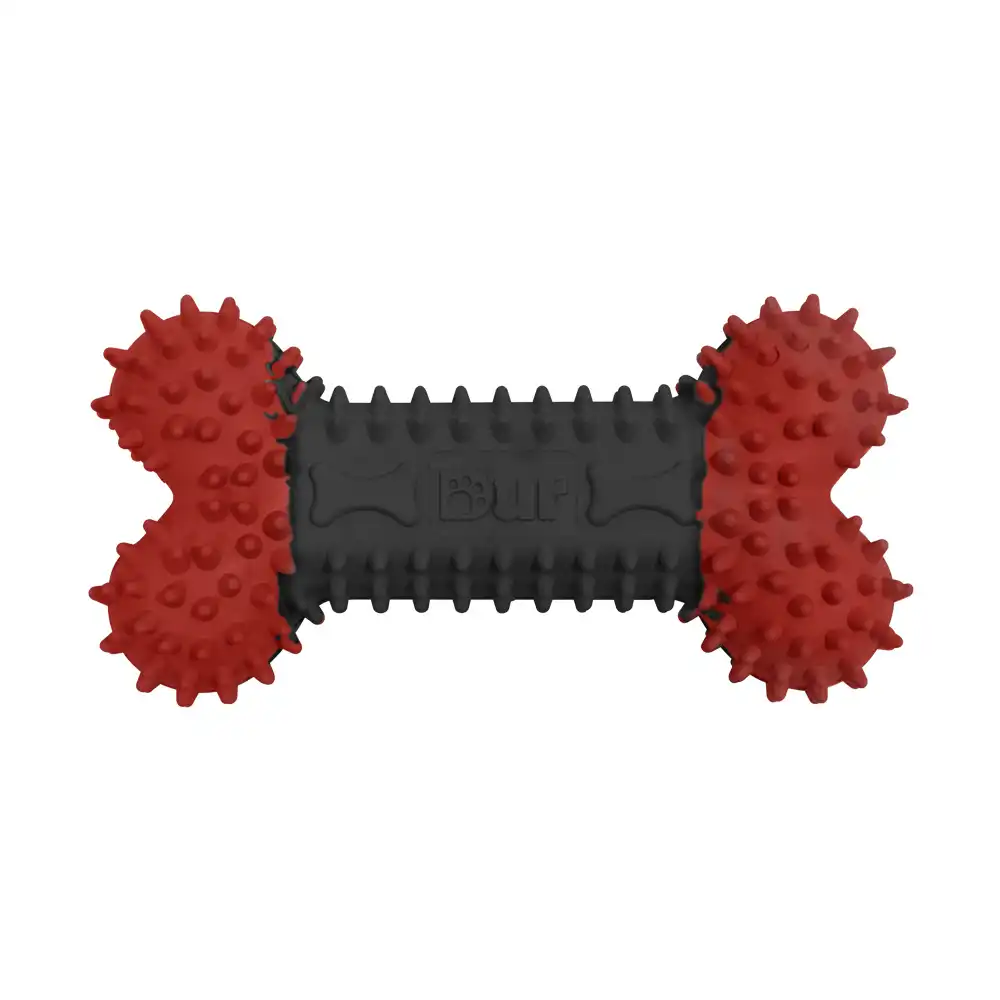 Dur  Hueso Mordedor rojo y negro con aroma pollo para perros - 12cm x 9cm - Dur - Sempertex - Comparador de precios