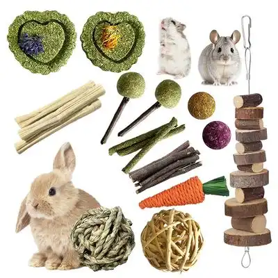 FurryFusion Conjunto de juguetes masticables para animales pequeños - Artículo 1 - Furry Fusion - Comparador de precios
